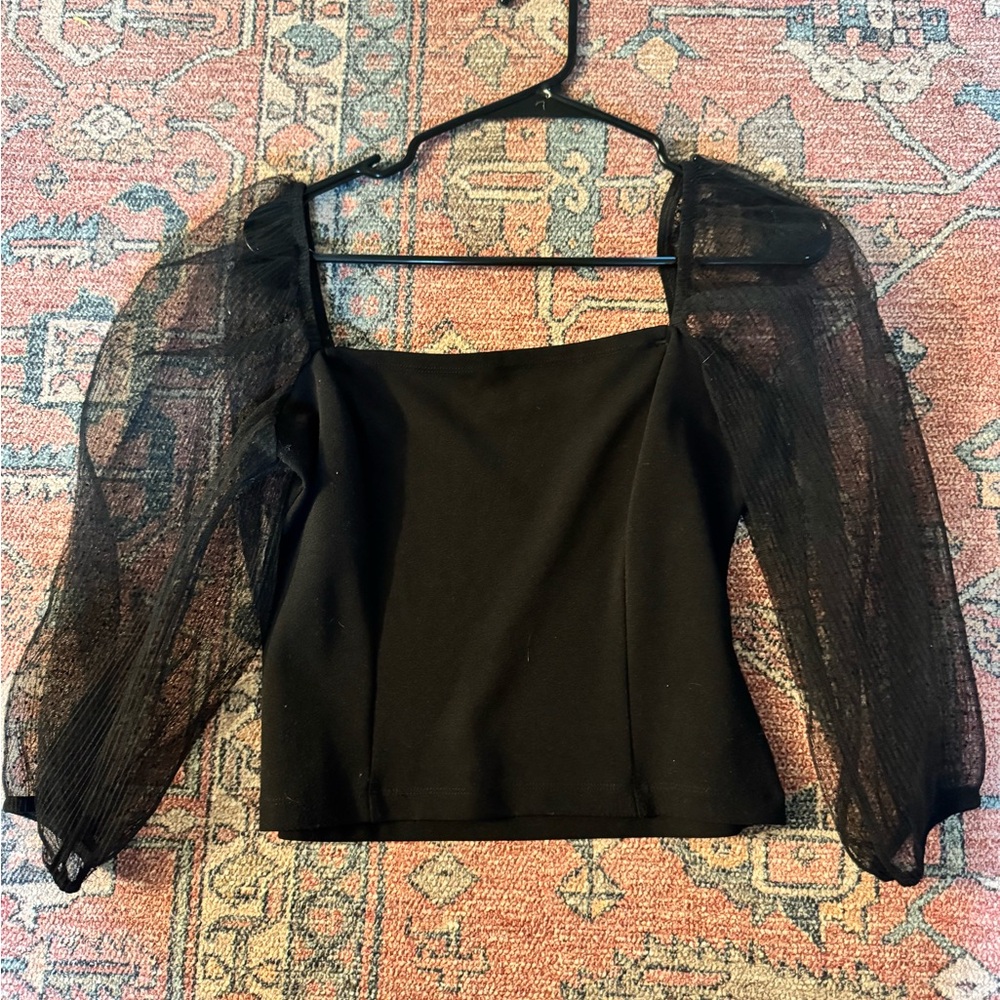Socialite black blouse